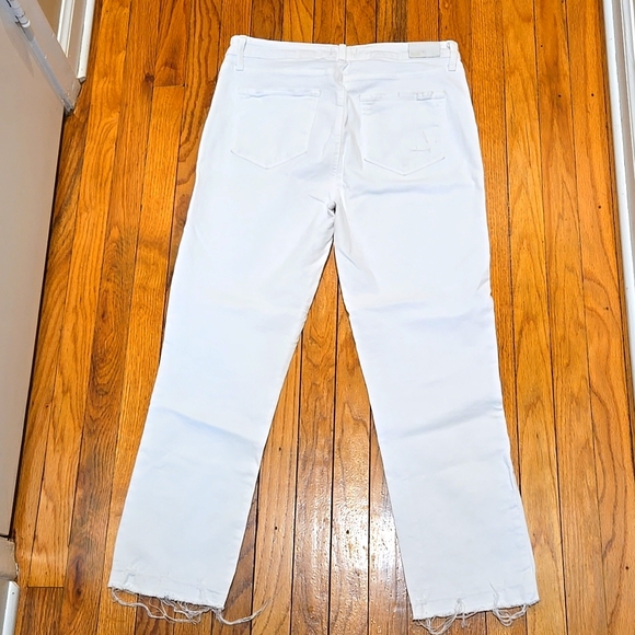 PAIGE ▪︎ Women's Cindy Crop, Raw Hem in White, Size 31, Like New - Picture 9 of 15